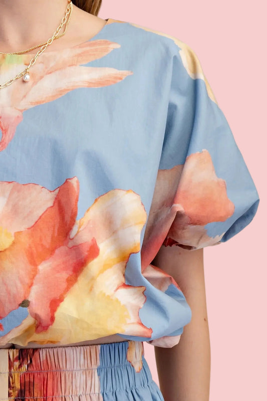 Floral Bubble Top