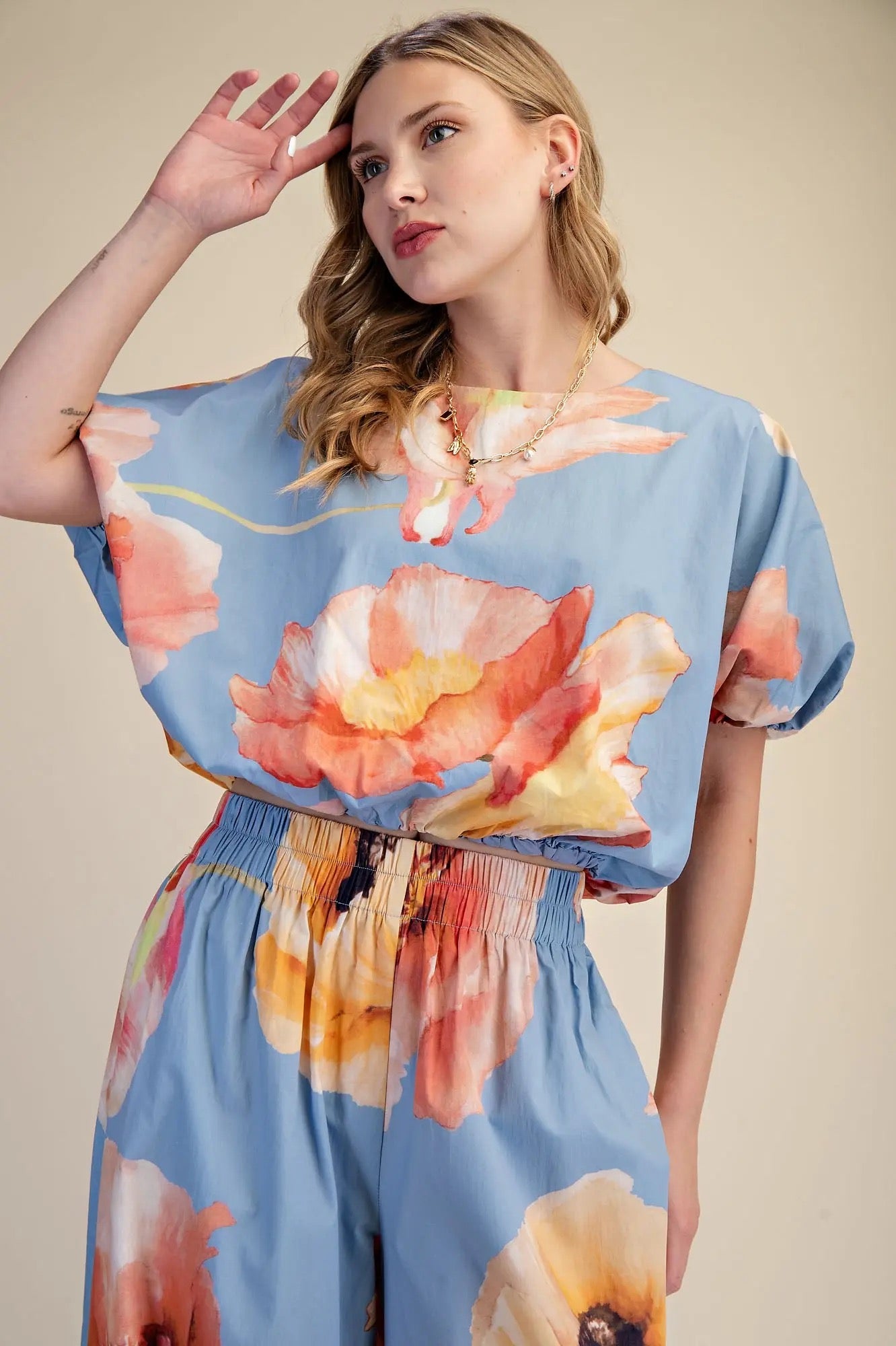 Floral Bubble Top