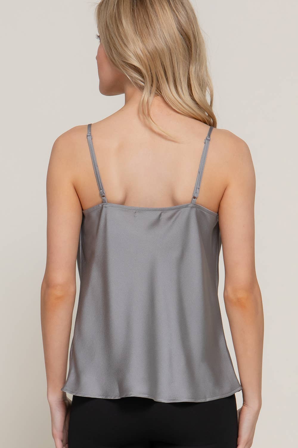 Cowl Neck Satin Cami Top