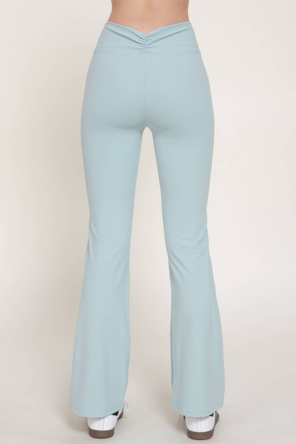 Waist Shirring Band Yoga Pants