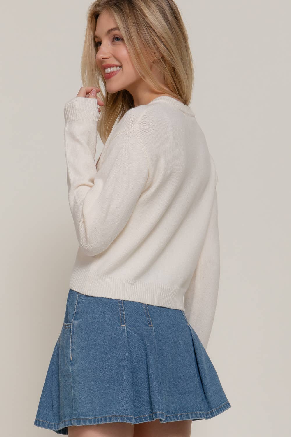 Pink Teddy  Cardigan