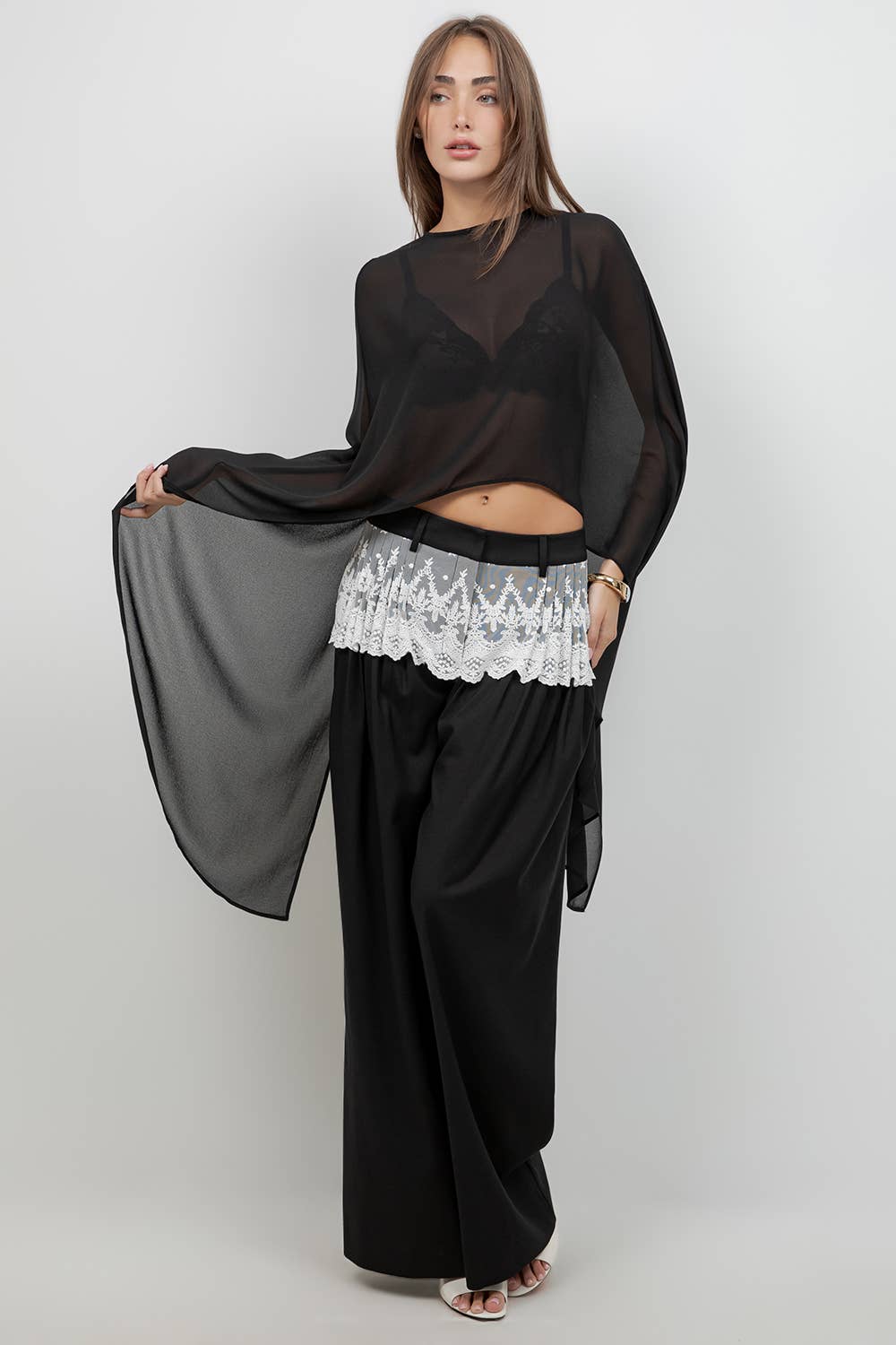SOFT WOVEN LAYER CAPE