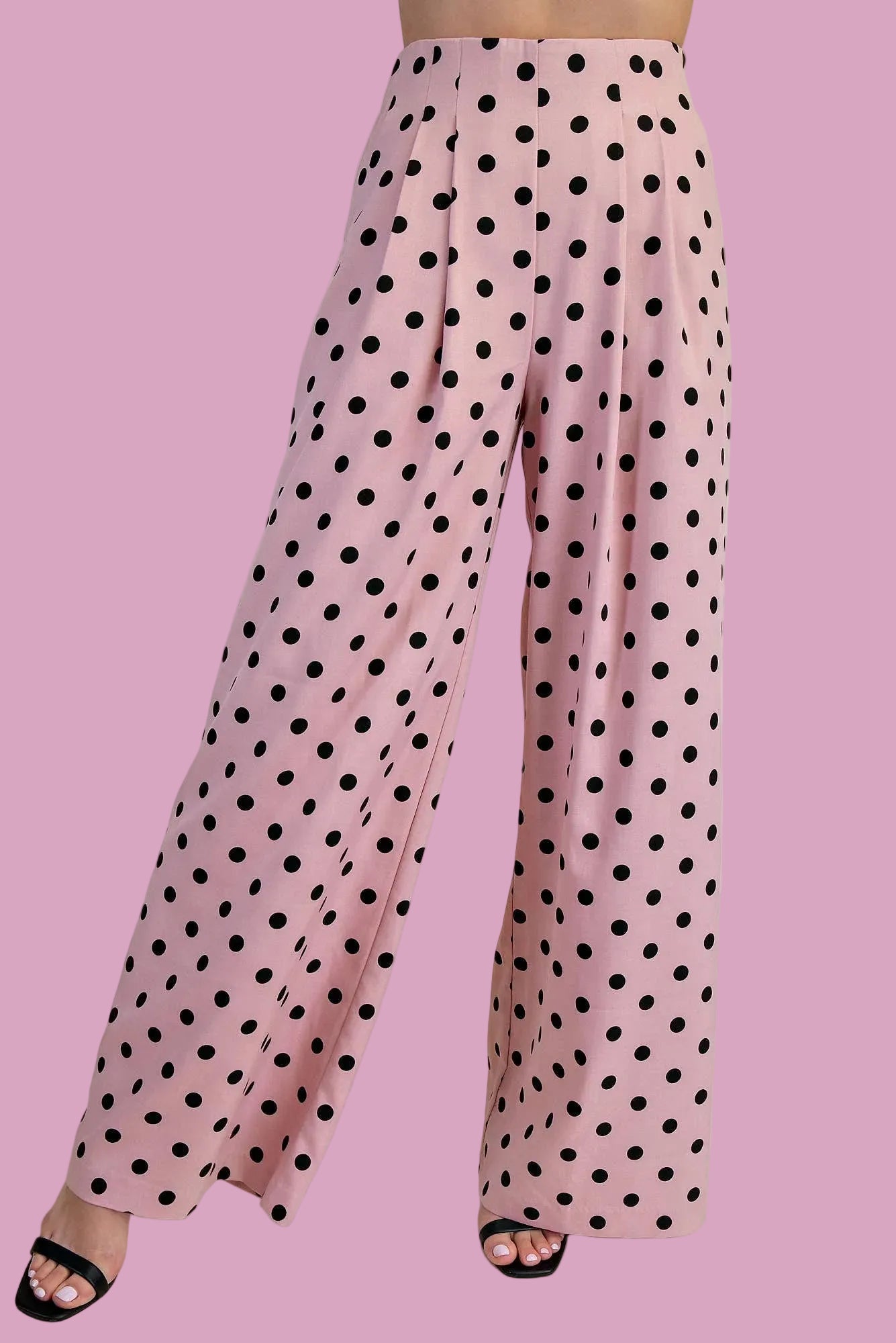 Pink Polka Dot Pants