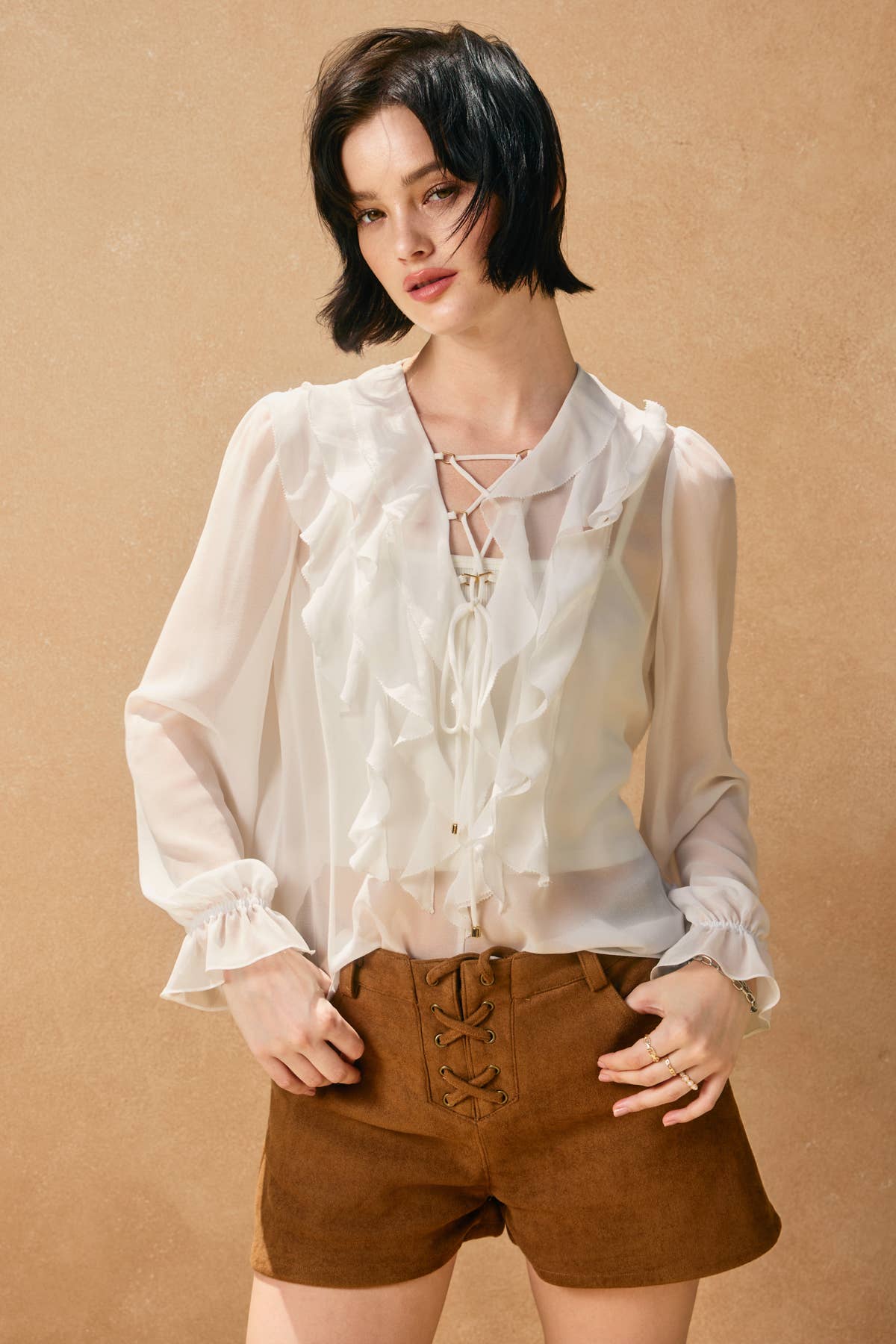 Frances Ruffle Blouse