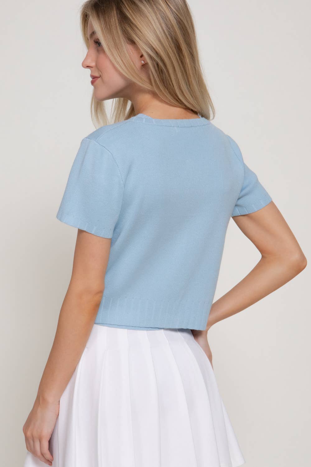 Gemstone Button Cardigan