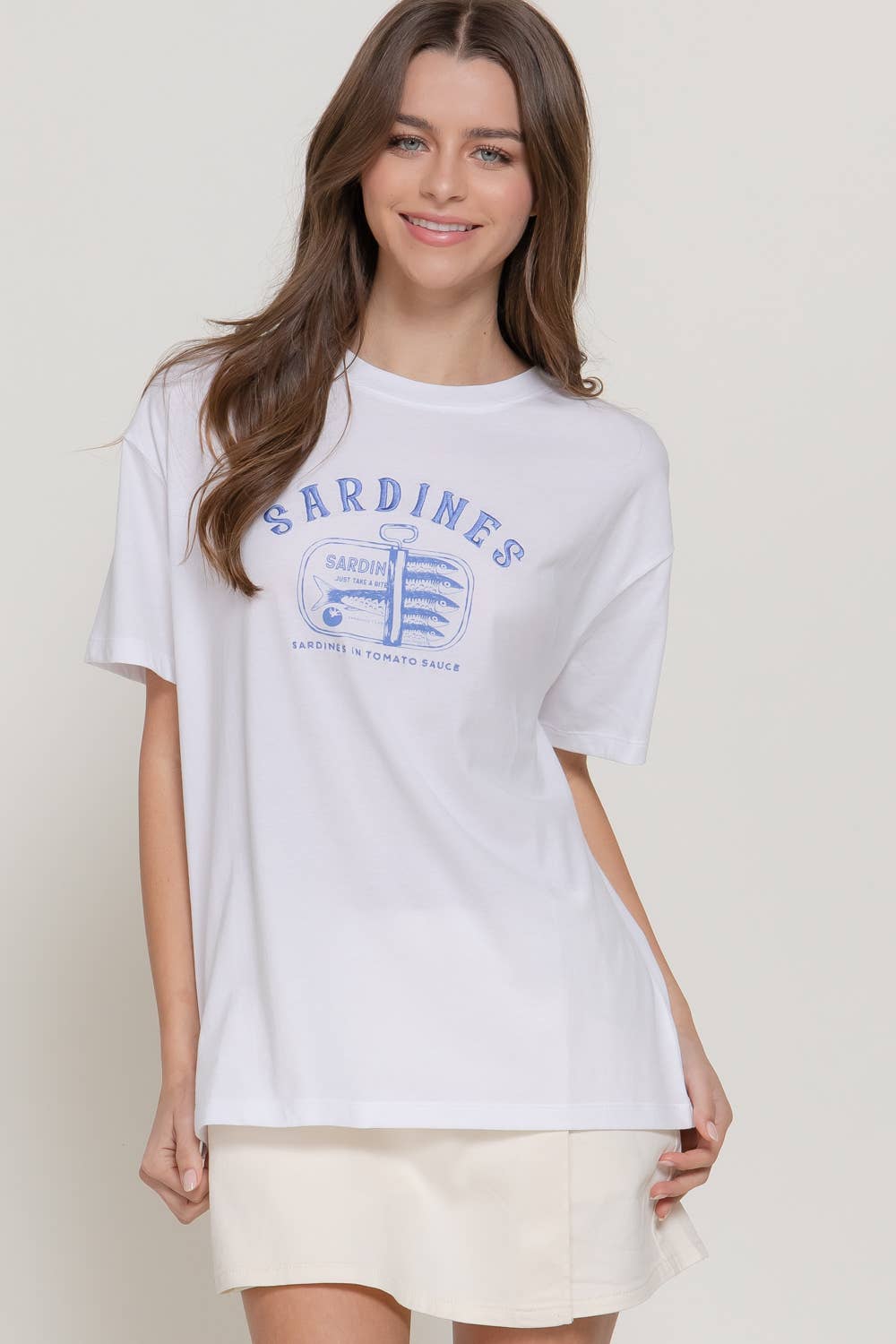 Sardines Embroidered T-Shirt