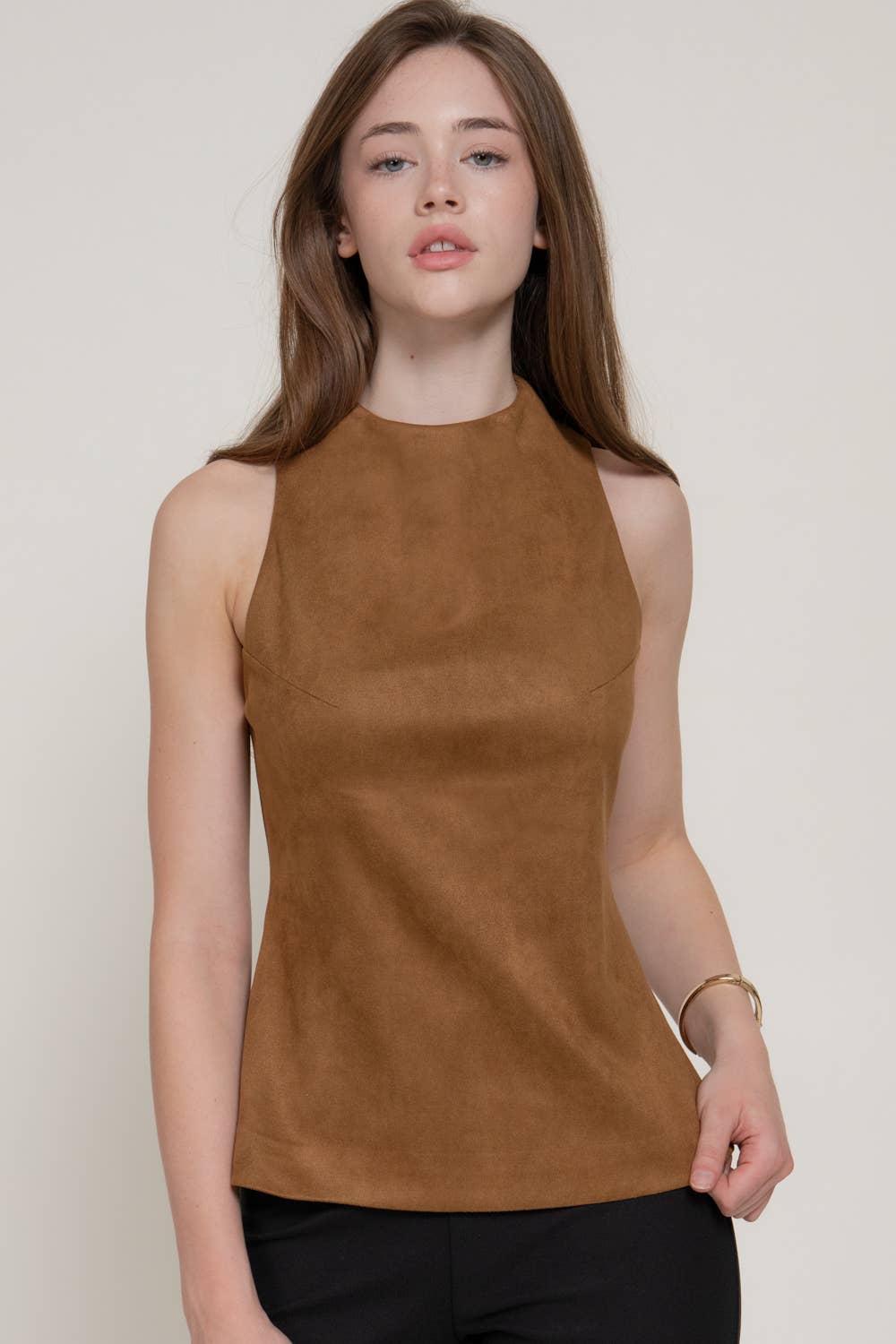 Elena Suede Top