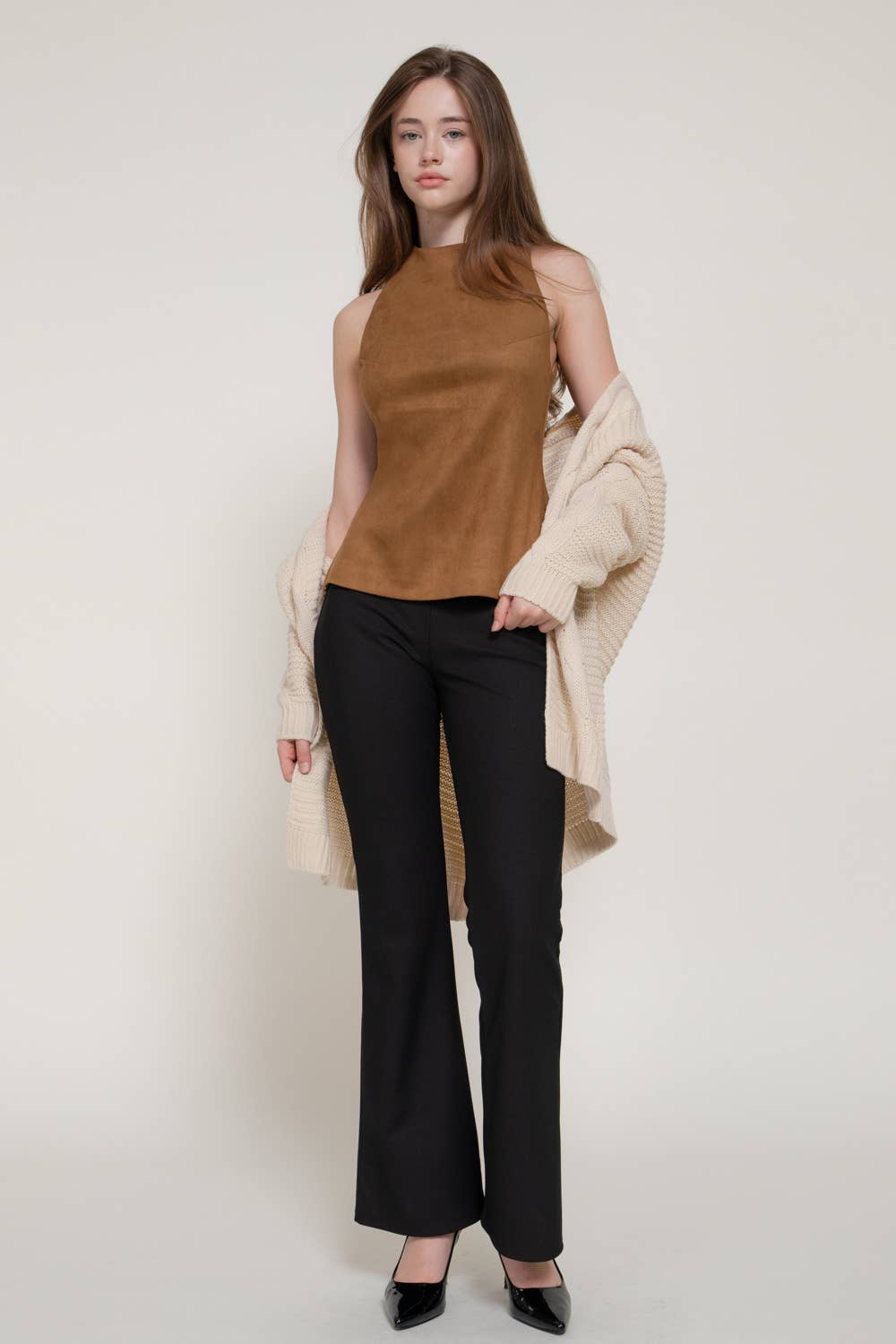 Elena Suede Top