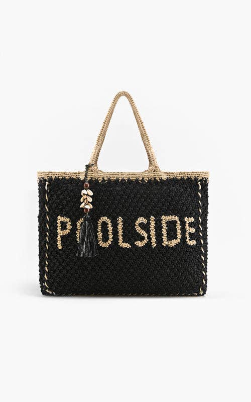 Poolside Jute Macrame Tote