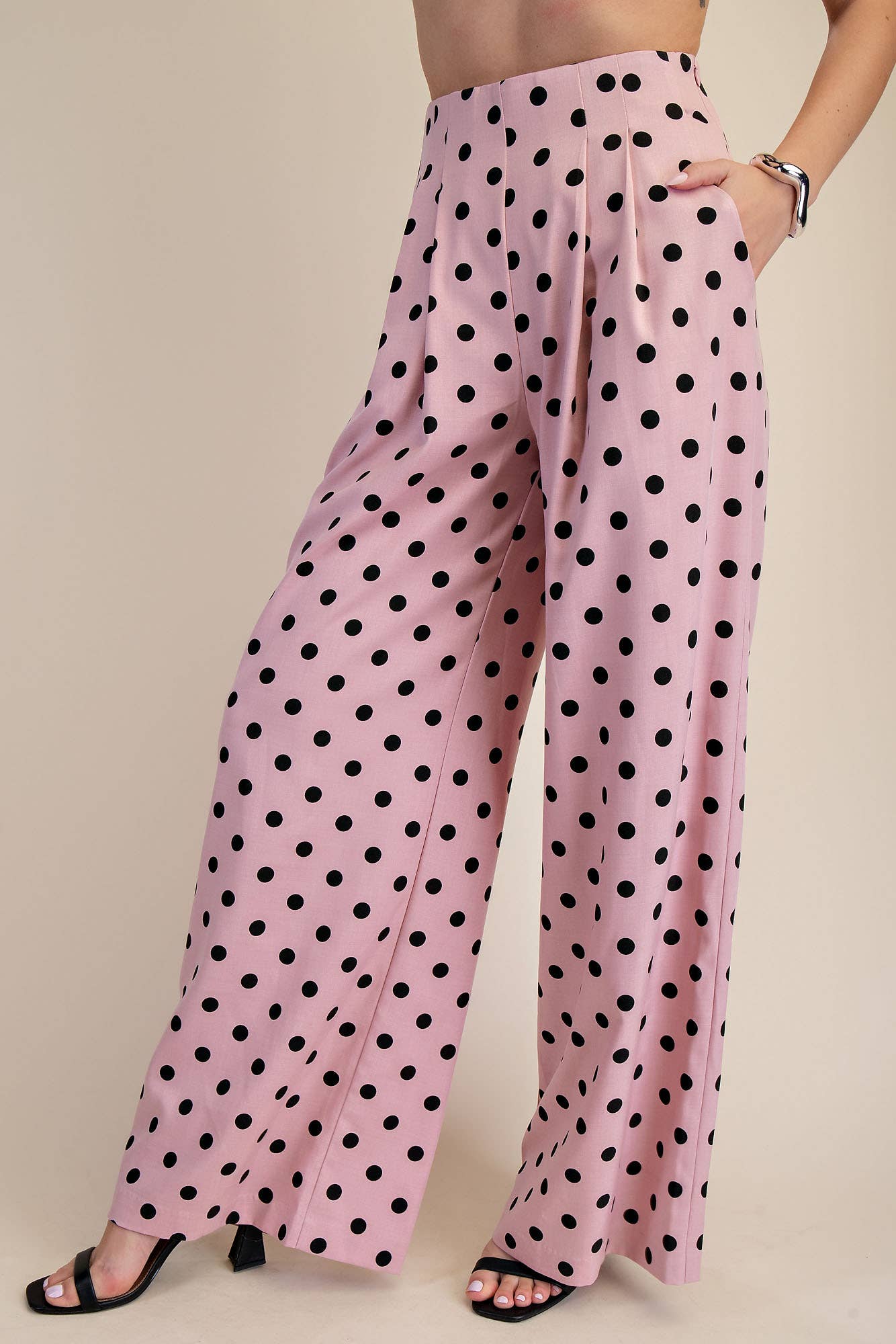 Pink Polka Dot Pants