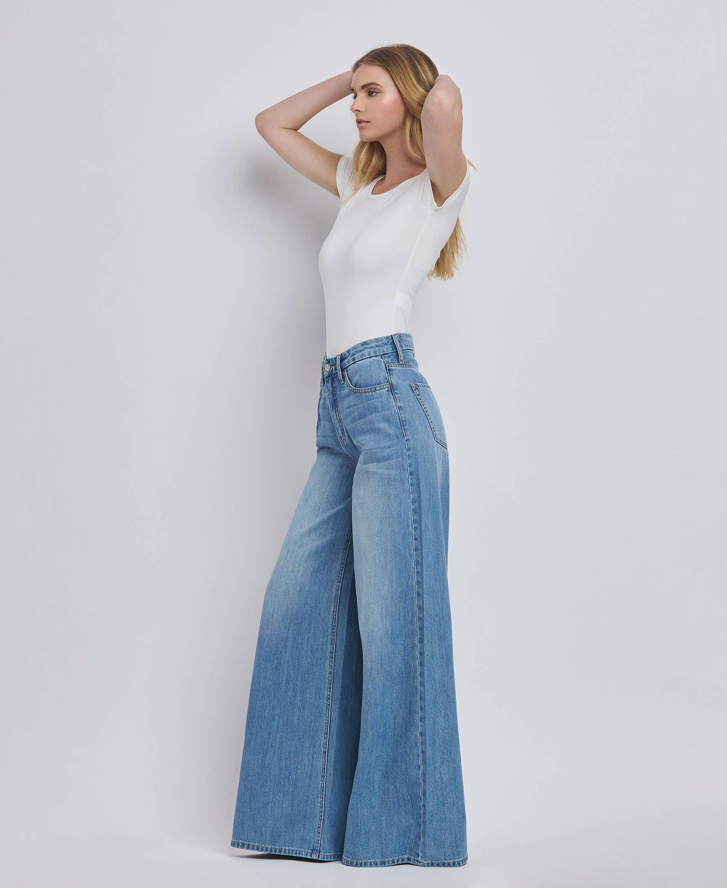 High Rise Wide Leg Jeans