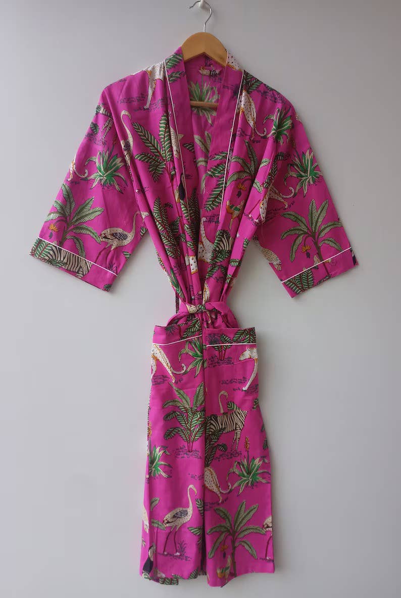 Floral  Print Robe Cover up