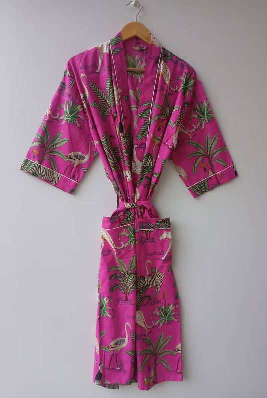 Floral  Print Robe Cover up