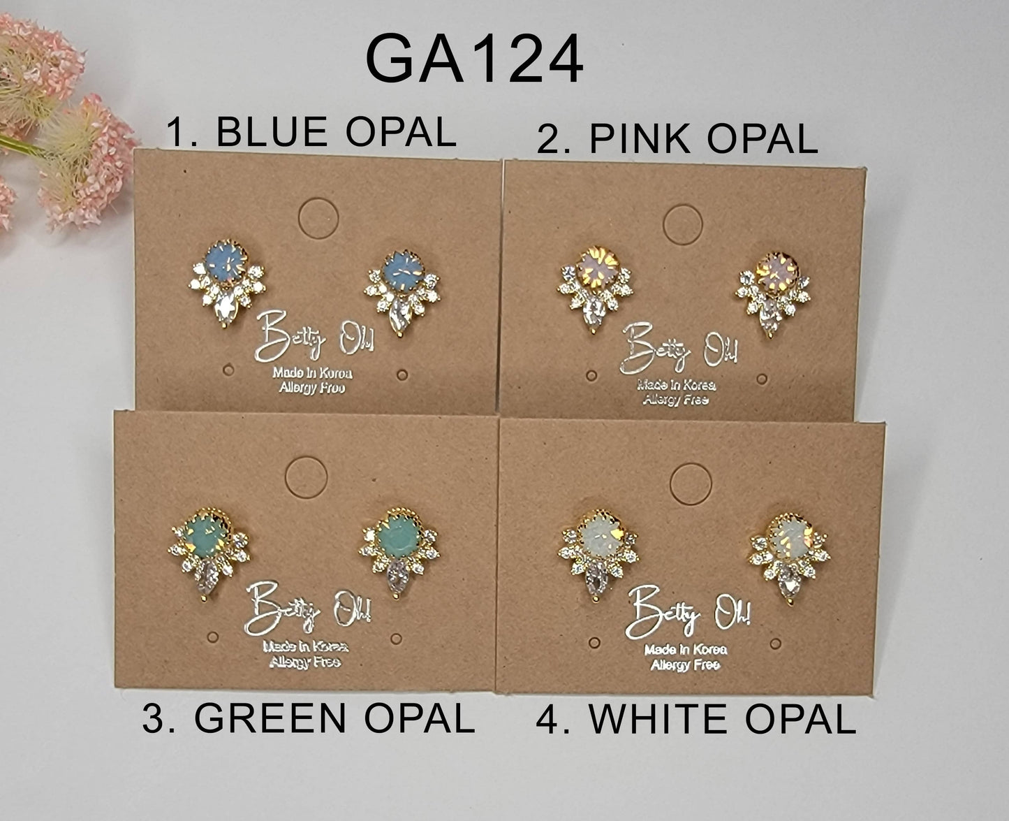Opal earrings