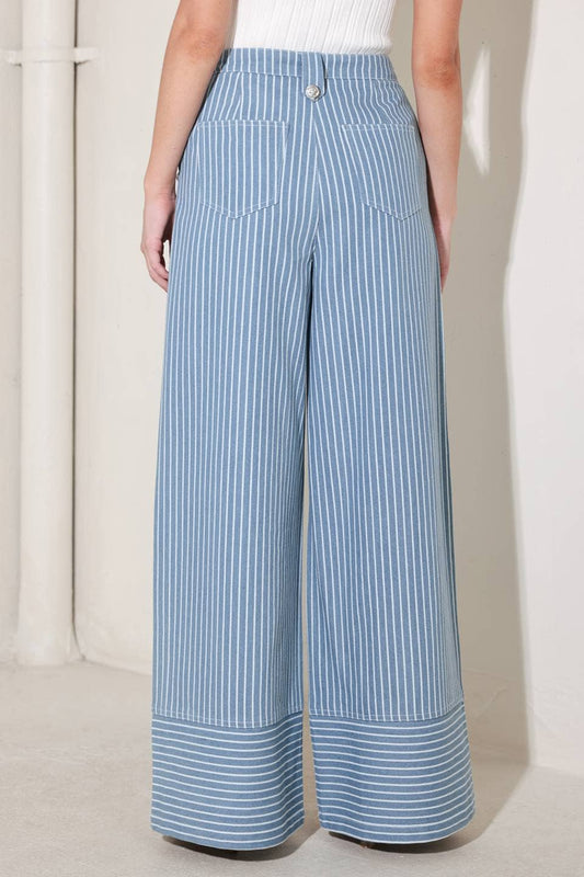 Striped Wide Leg Pants