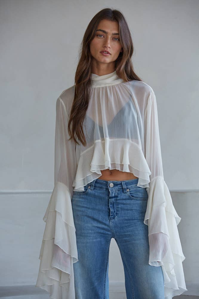 Becka Chiffon Top