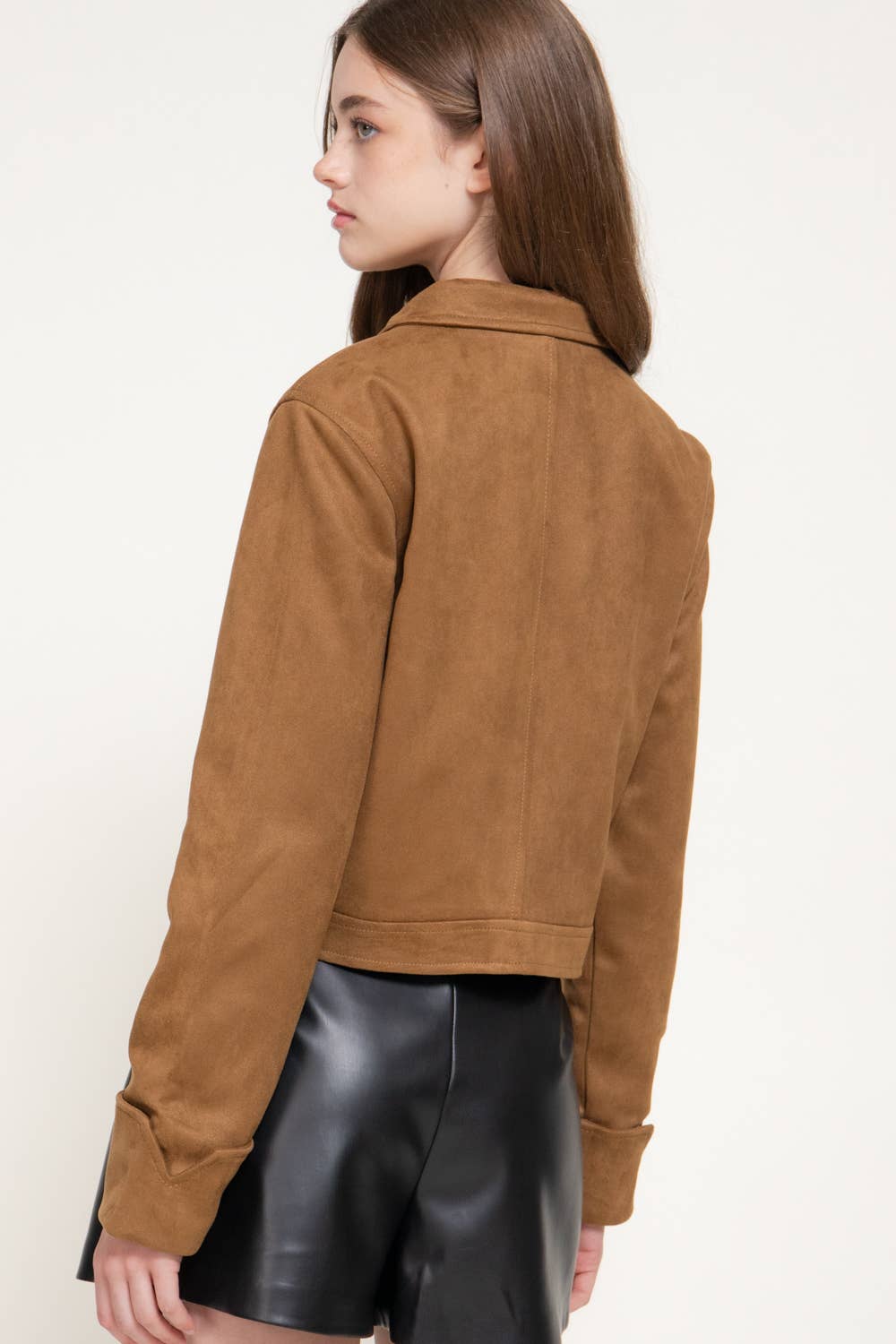 Elena Faux Suede Jacket