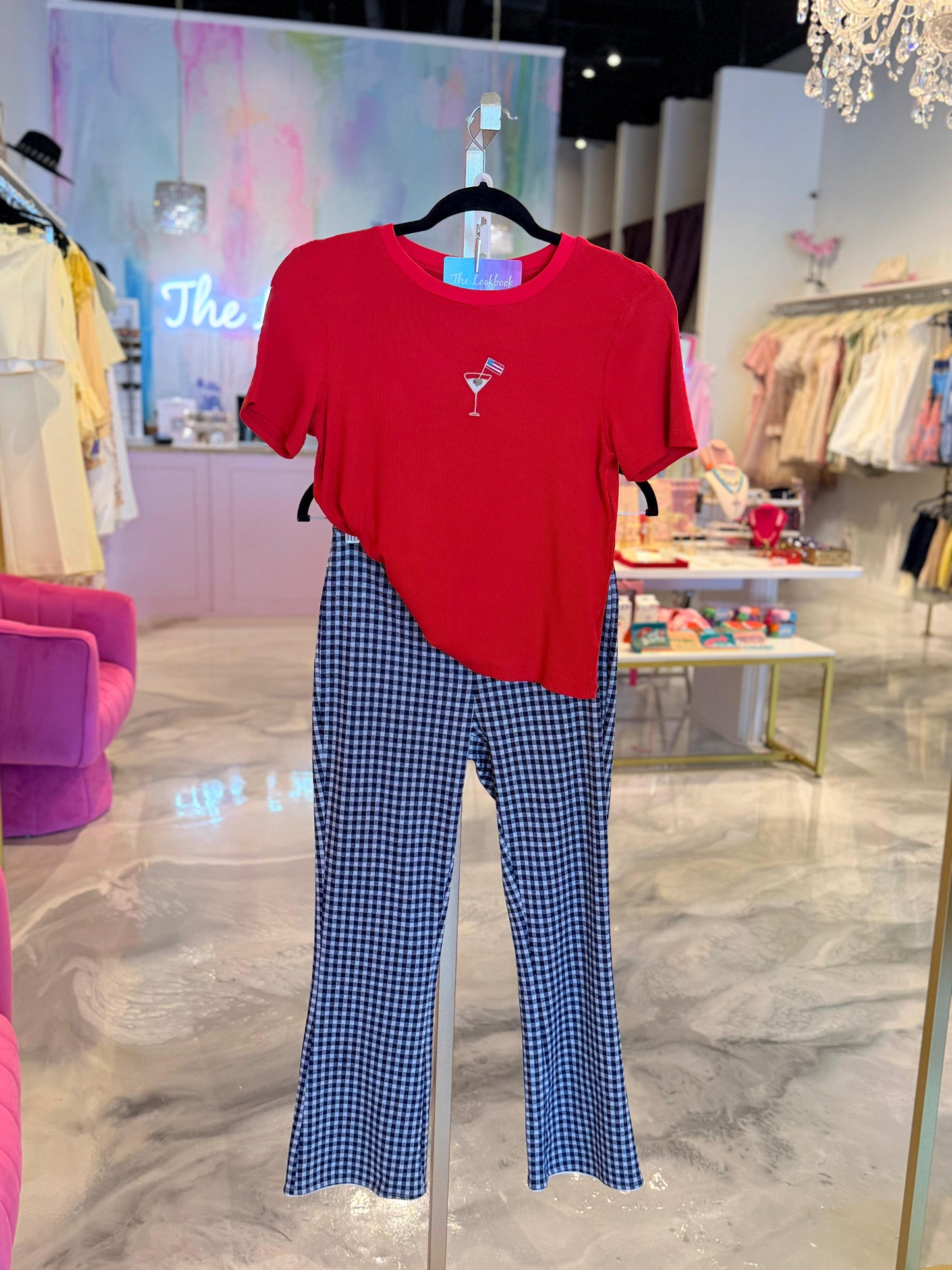 Martini USA Top embroidered