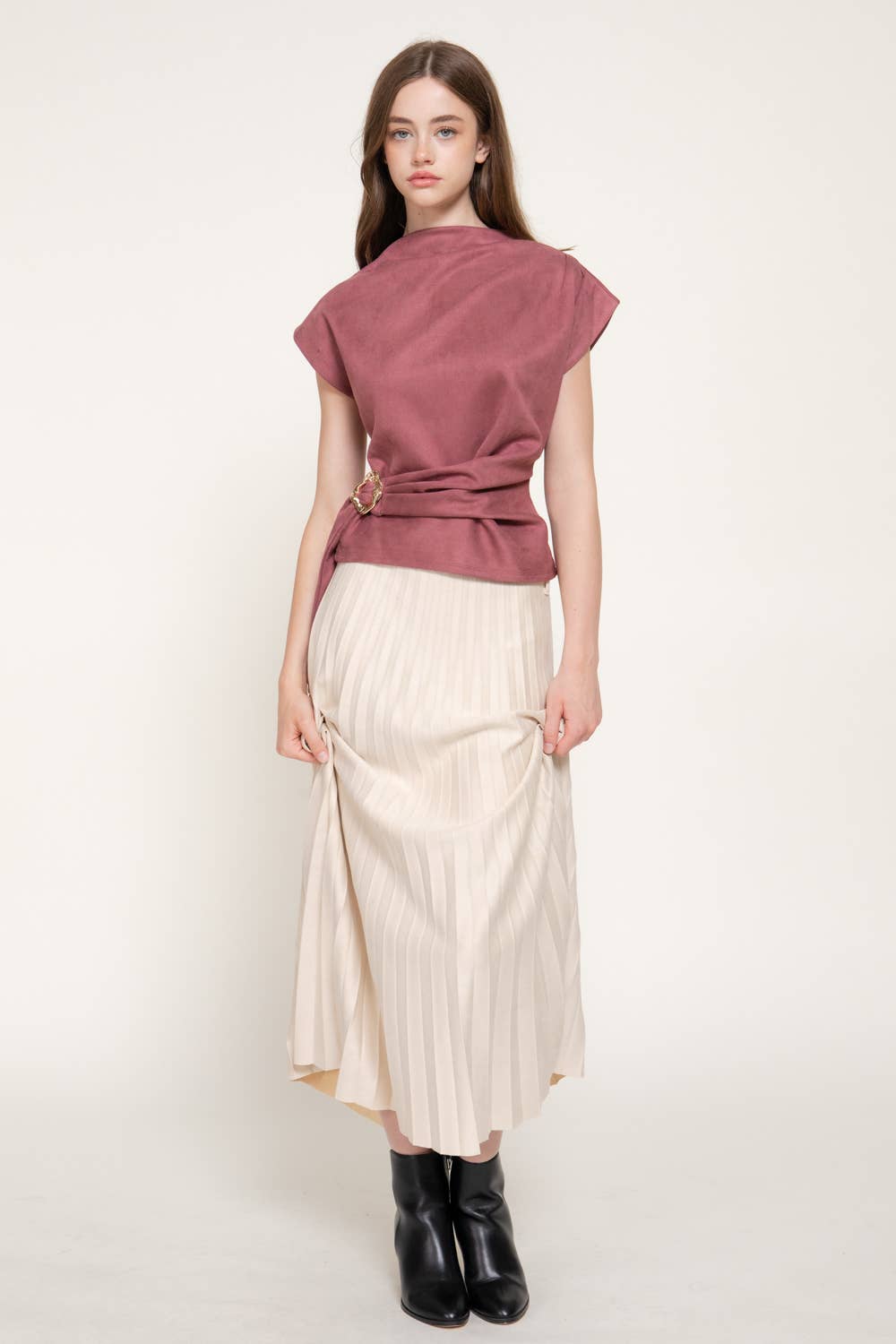 Cheryl  Suede Top